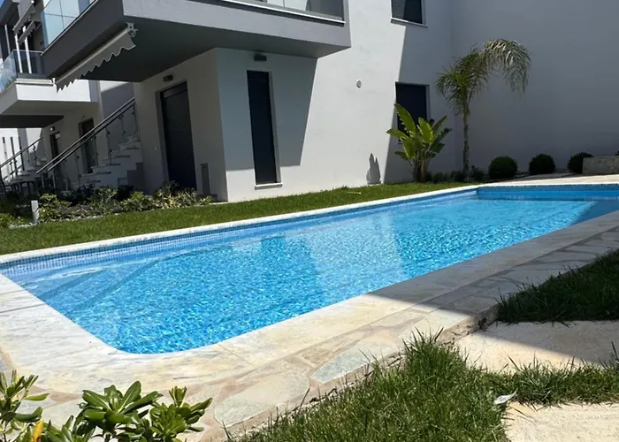 דירה Paralia Ofriniou Oasis With Swimming Pool Access And Starlink Wifi *